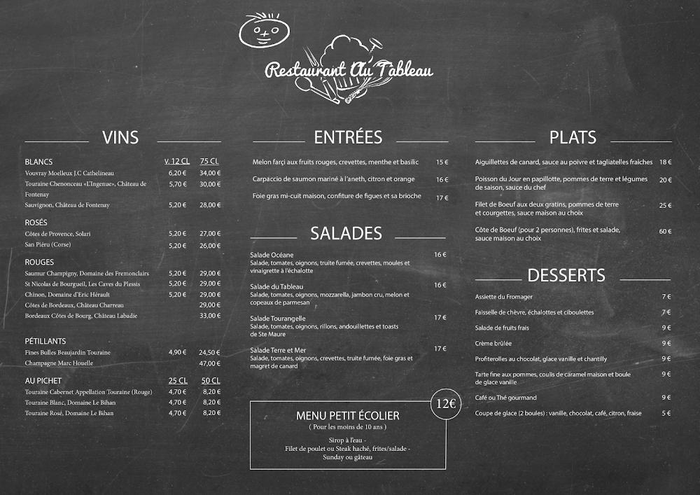 Au Tableau - Menu Image 2