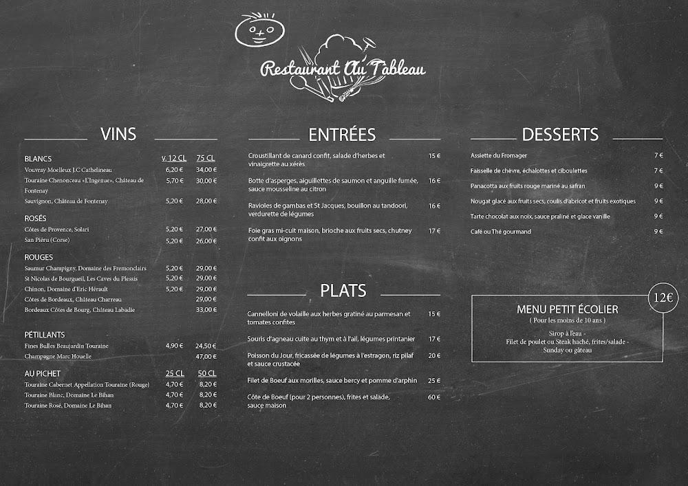 Au Tableau - Menu Image 4